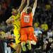 Michigan sophomore Trey Burke attempts to block Syracuse sophomore Trevor Cooney in the second half of the Final Four in Atlanta on Saturday, April 6, 2013. Melanie Maxwell I AnnArbor.com